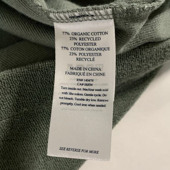 Faherty M Mens Cabana Baja Hoodie In Green Pull Over Fleece - Picture 9 of 10